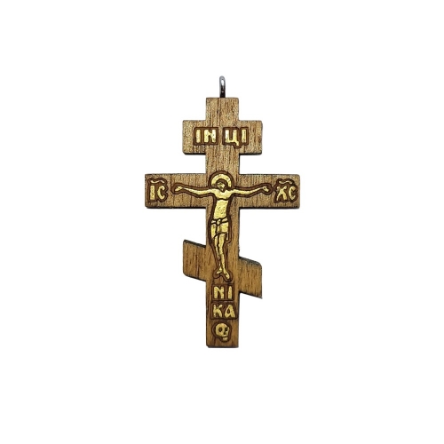 Krížik drevený andrejevský (pravoslávny), vzor 2