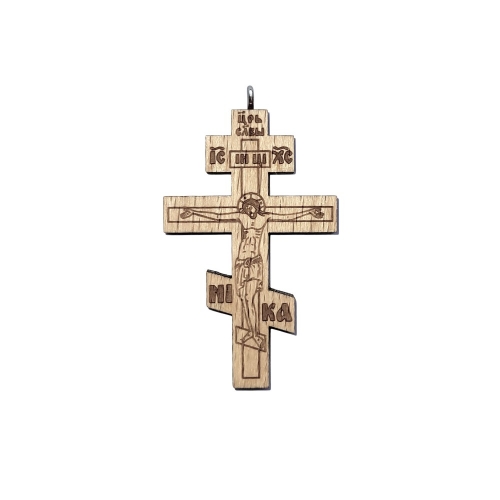 Krížik drevený andrejevský (pravoslávny), vzor 5