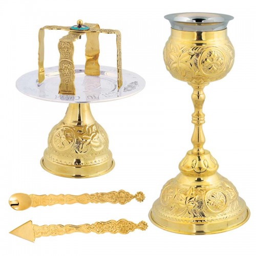 Gold-plated chalice set