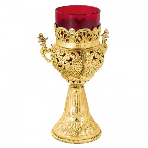 Gold-plated vigil lamp