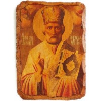 Fragment z ikony sv. Mikuláša