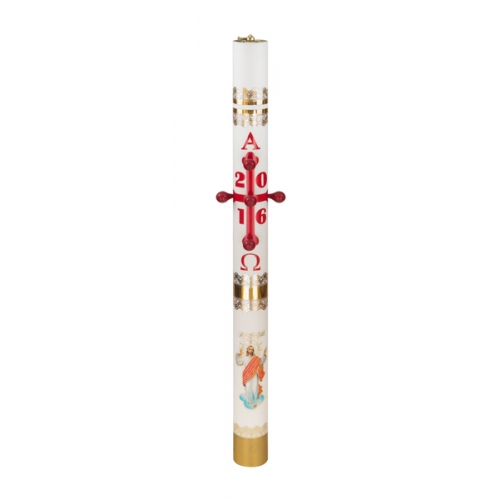 Oil candle 110cm 90mm pascal - white