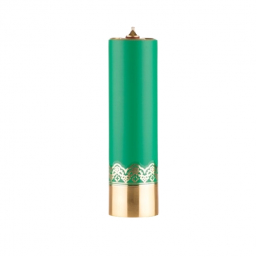 Olejová svíčka 22cm ø63mm - zelená