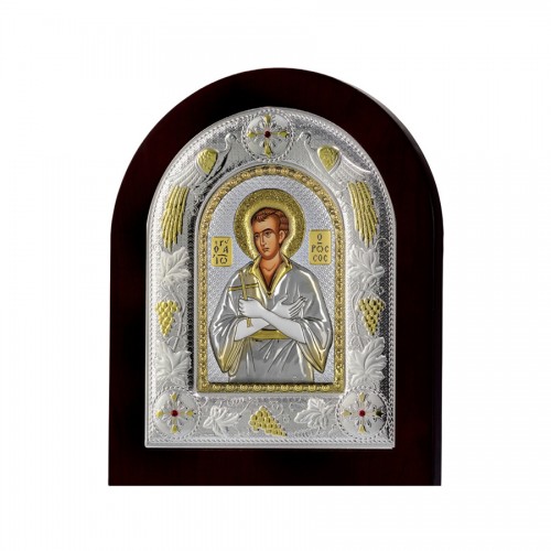 Strieborná ikona - Sv. Ján Ruský, vyznávač