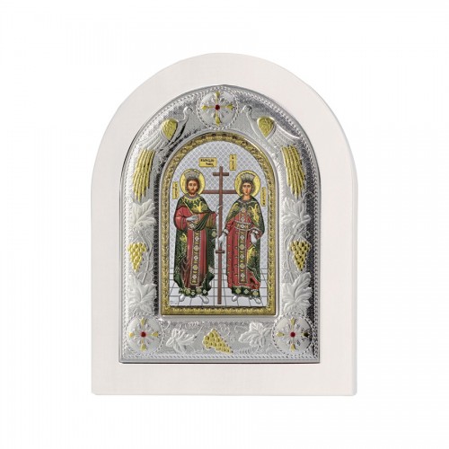 Strieborná ikona - Sv. Konštantín a Sv. Helena, vzor 1