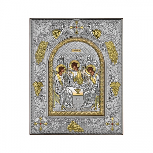 Strieborná ikona - Svätá Trojica