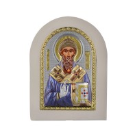 Strieborná ikona - Sv. Spiridon, vzor 3
