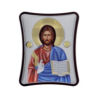 Strieborná ikona - Kristus, vzor 6