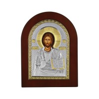 Strieborná ikona - Kristus, vzor 7