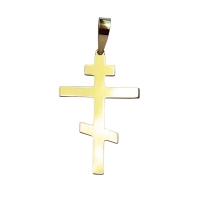 Krížik zlatý - pravoslávny (andrejevský)