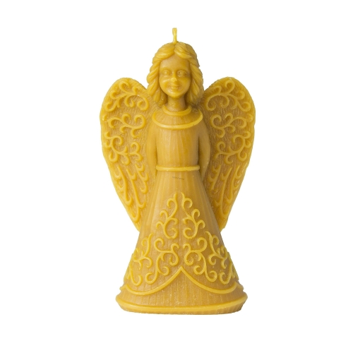 Sviečka z včelieho vosku - anjel, verzia 01
