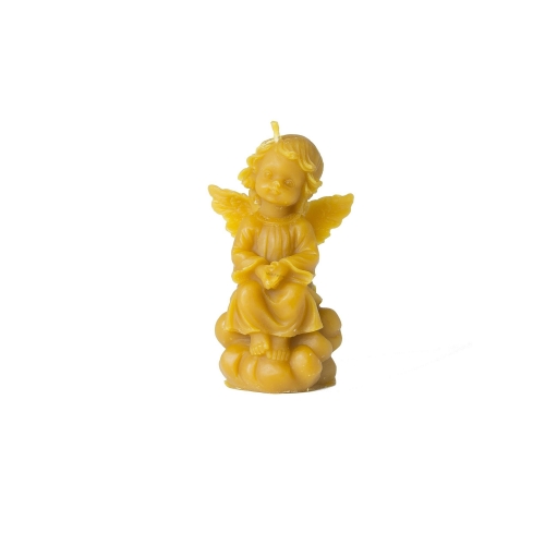 Sviečka z včelieho vosku - anjel, verzia 05