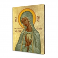 Ikona "Božia Matka Fatimská", pozlátená