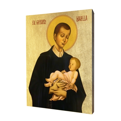 Ikona "Sv. Gerard Majella", pozlátená