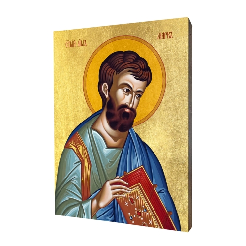Ikona "Sv. Marek evanjelista", pozlátená