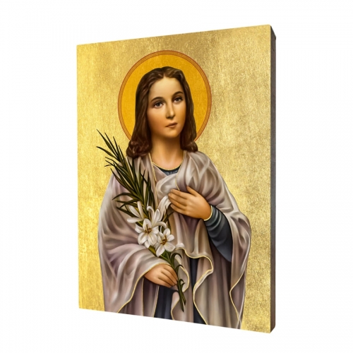 Ikona "Sv. Mária Goretti",vzor 2, pozlátená